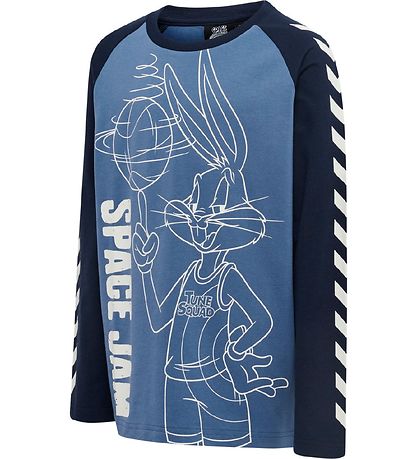 Hummel Bluse - hmlSpace Jam Boys - Blåe Horizon m. Snurre Snup