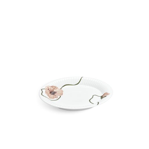 Kähler Hammershøi Poppy Frokosttallerken, Hvid, Ø22 cm