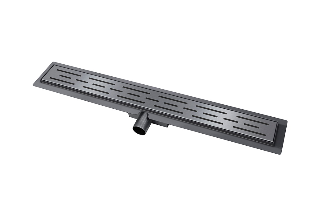 Mueller Ferro douchegoot 70x7cm met flens verouderd ijzer - gunmetal