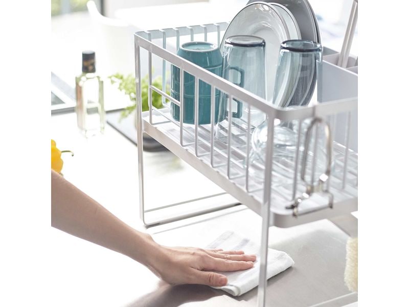 Yamazaki Abtropfgestell Tower Weiss Abtropfgestell mit zwei Ebenen