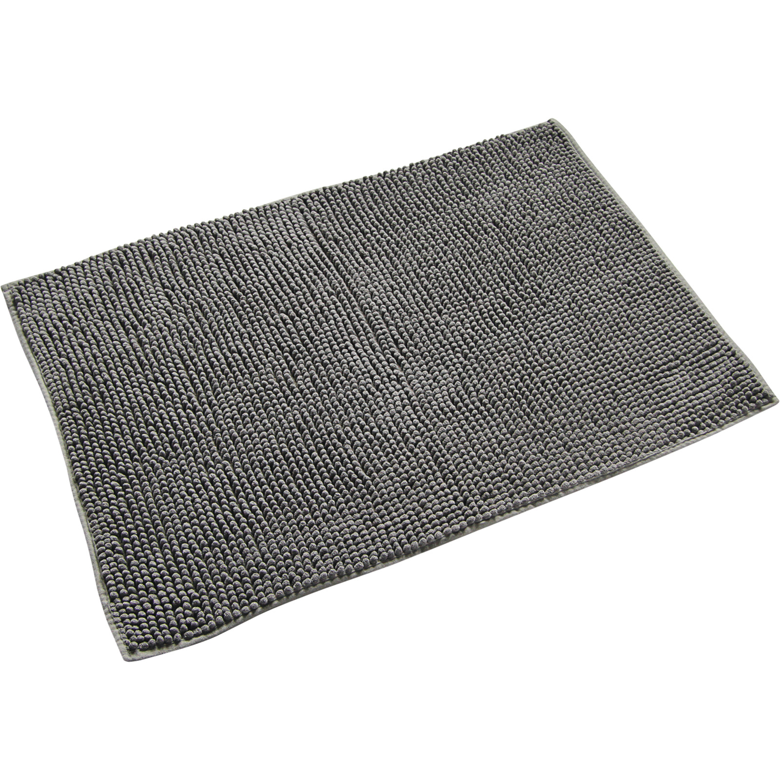 Badteppich Chenille hellgrau