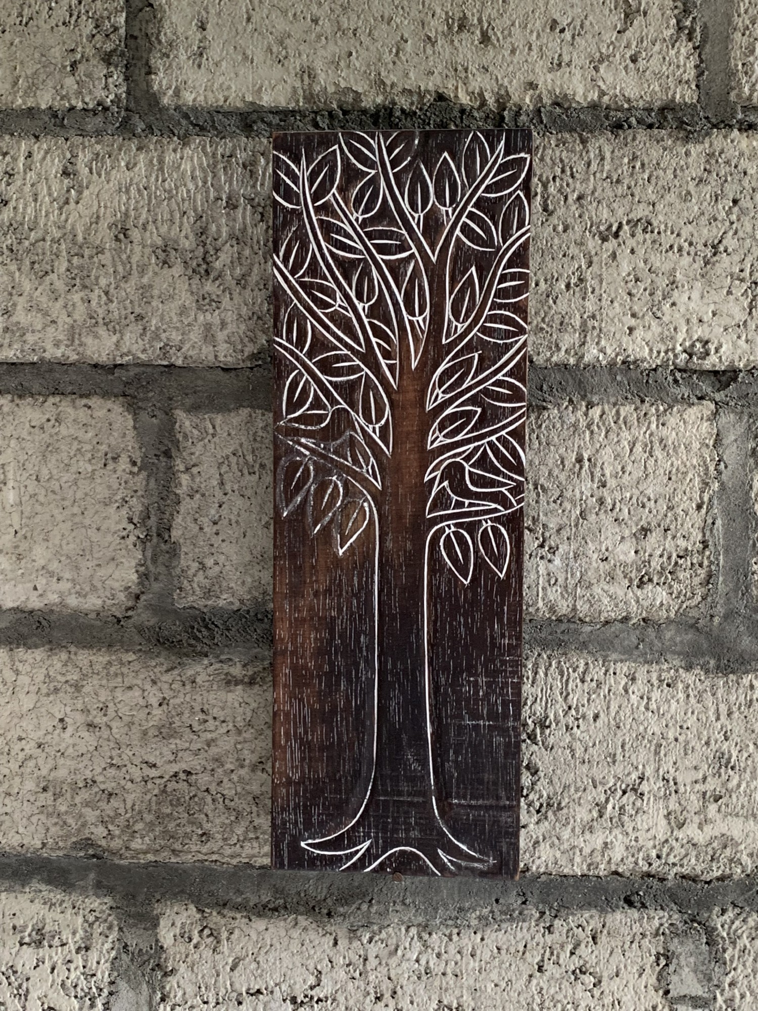 Panel 'Baum des Lebens', braun, B 17 cm, H 50 cm von fischer's lagerhaus