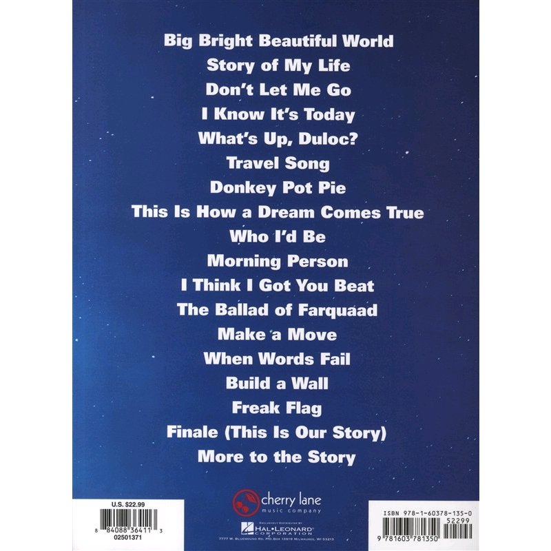 Hal Leonard - Shrek The Musical - Vocal Selection songbook (PVG)