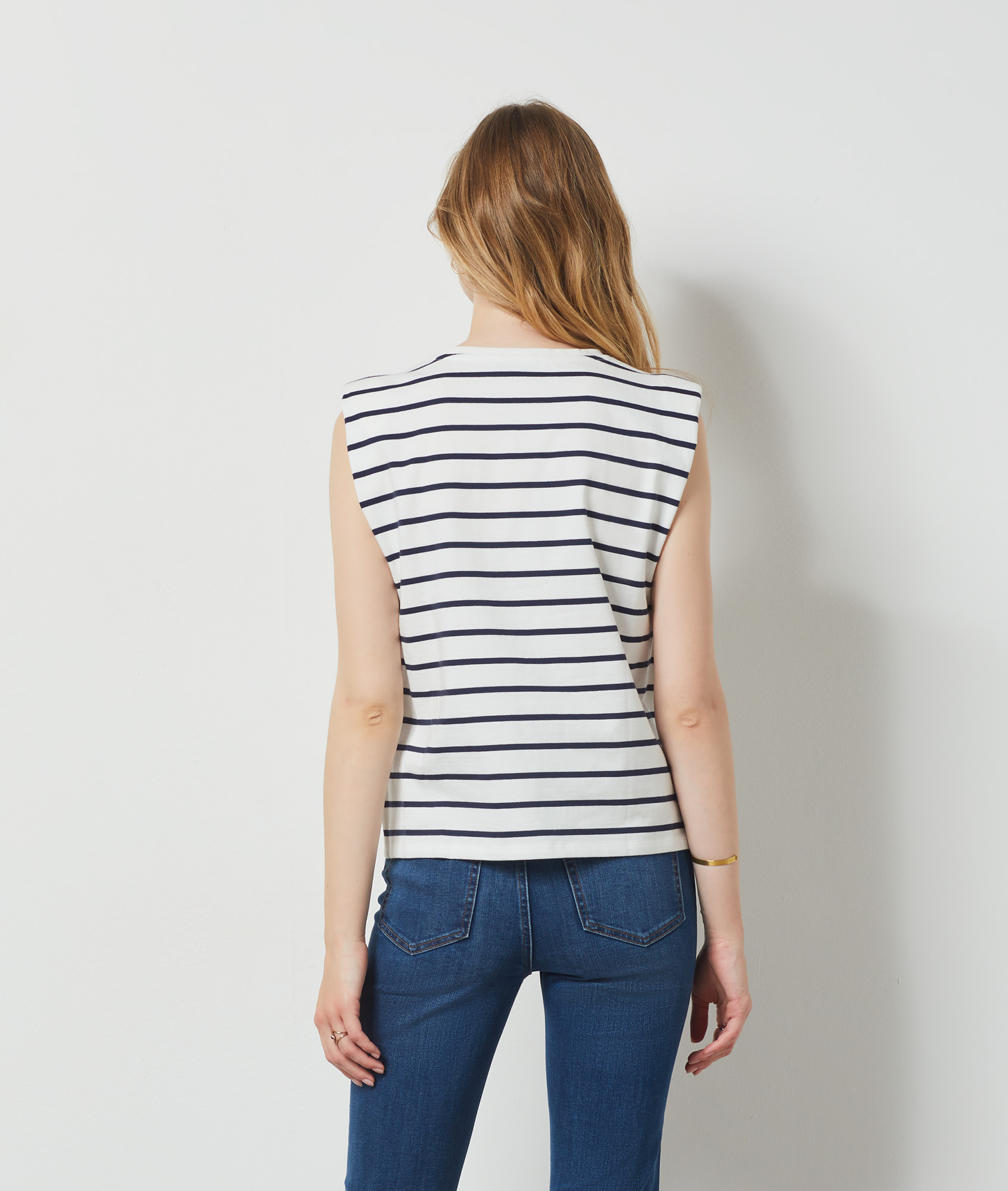 T-shirt à rayures 100% coton