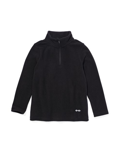 polaire ski pully pour enfants noir