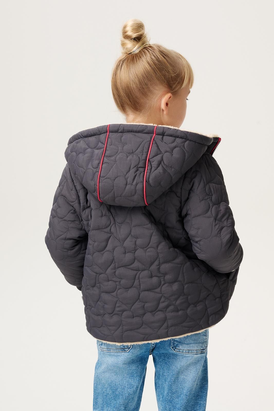 Noppies Kids Winterjas Nisko - Reversible - Forged Iron