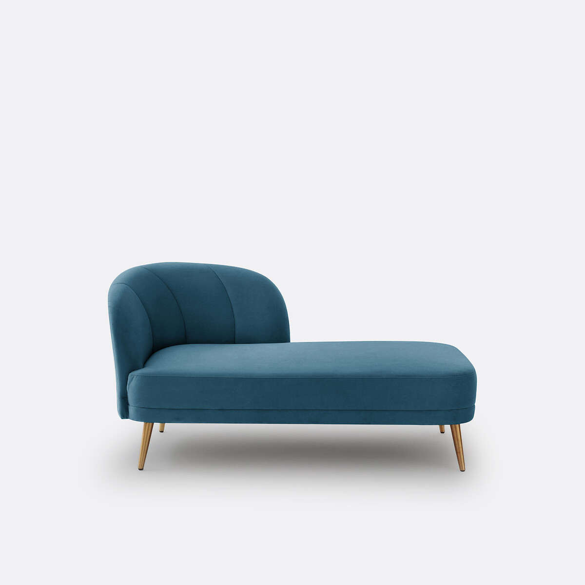 LA REDOUTE INTERIEURS<br>Cadeira longa de veludo, direita, Leone