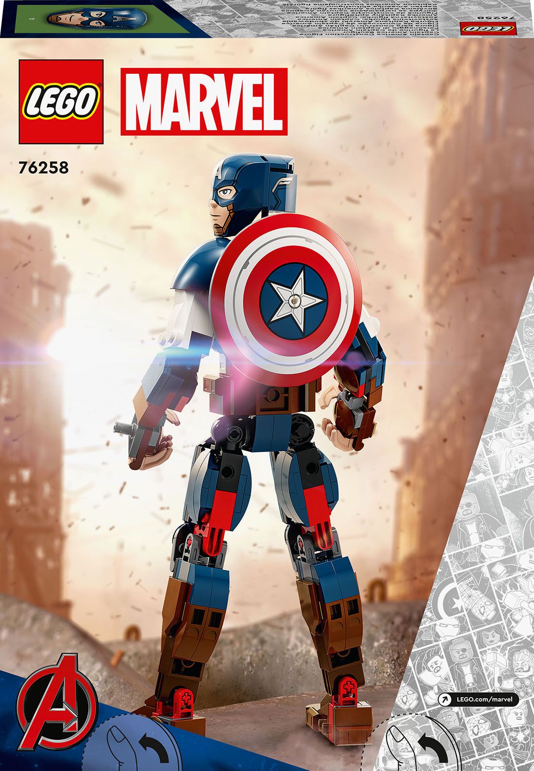 Captain America Construction Figure 76258
