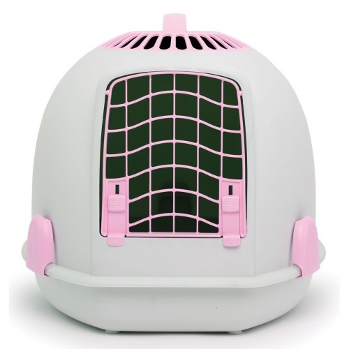 Transportadora Igloo 2 em 1 para Gatos, Rosa Persa