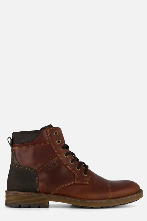 Rieker Veterboots cognac Leer