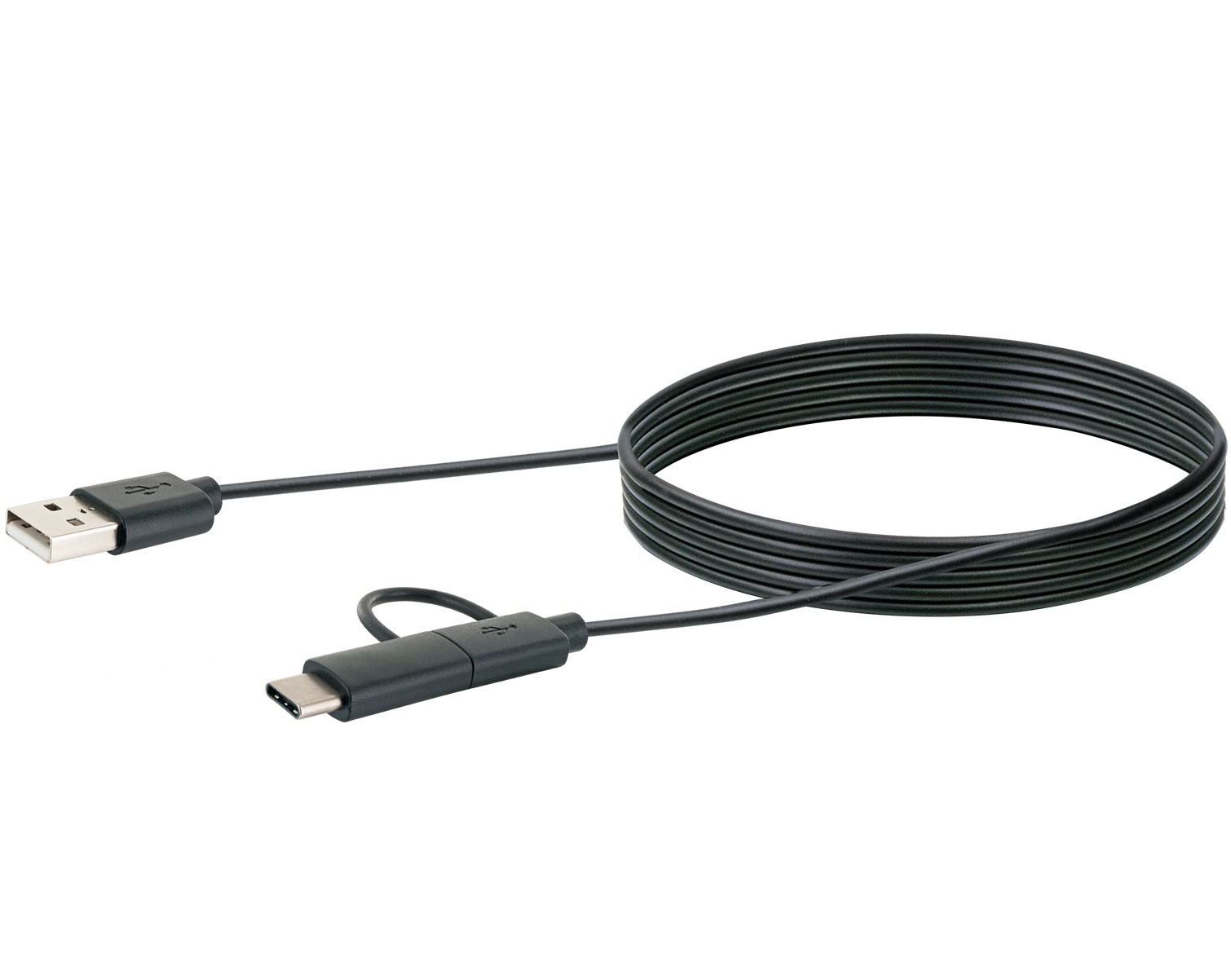 Schwaiger CK3112 1 meter 3 in 1 oplaadkabel