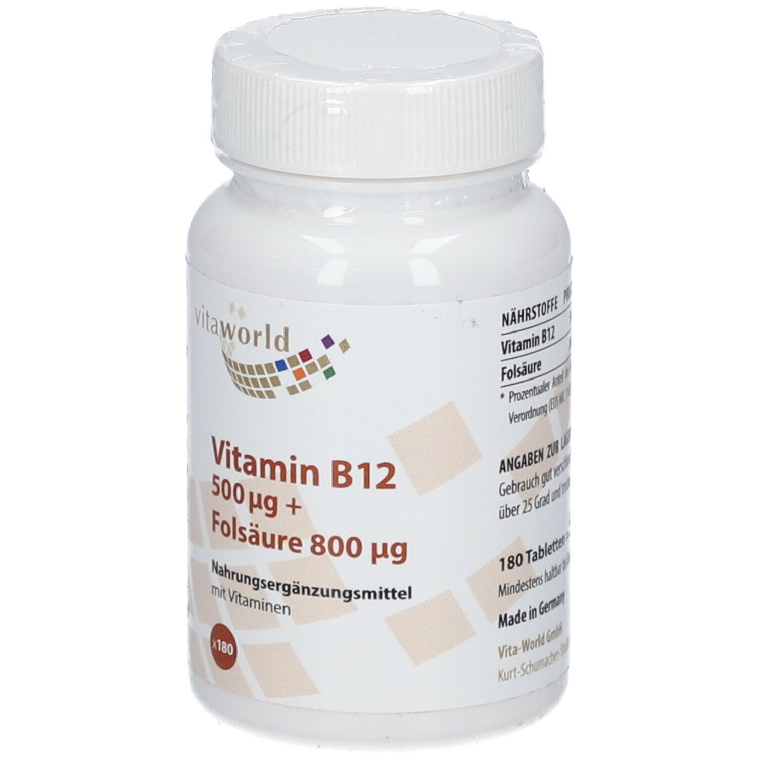 Vitamin B12 500 µg + Folsäure
