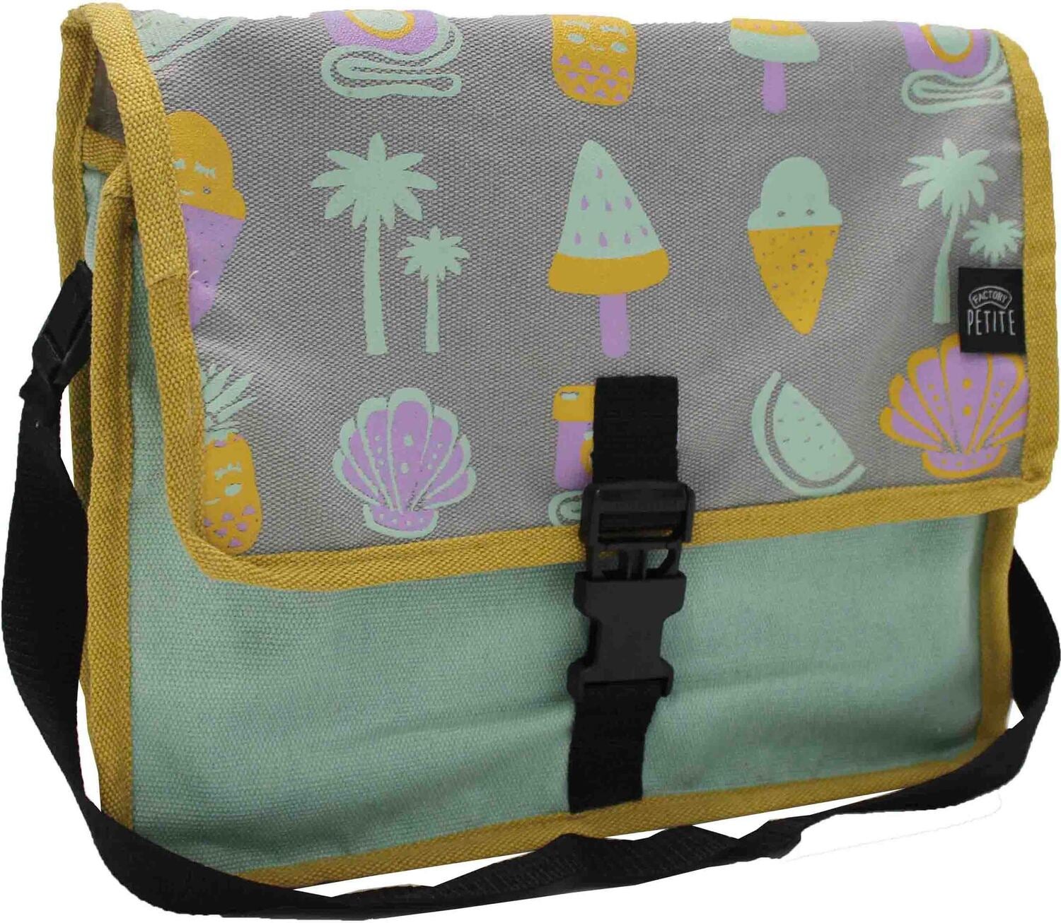 Factory Petite schoudertas Tropical Paradise groen 35 x 25 x 10 cm