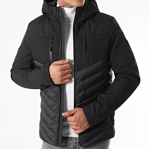Doudoune Capuche Tech Fitted 0021 Noir
