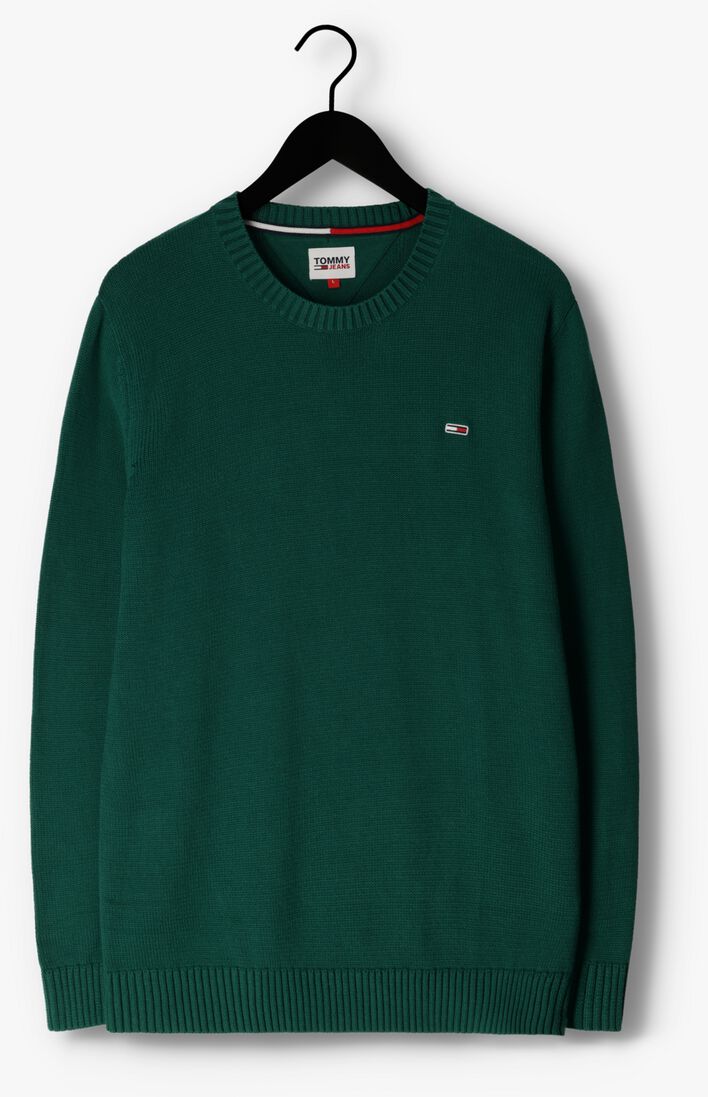 TOMMY JEANS donkergroene tommy jeans trui tjm essential crew neck sweater