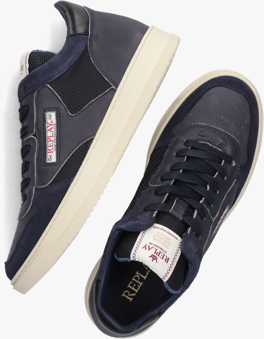 REPLAY blauwe replay hoge sneaker reload cordoba