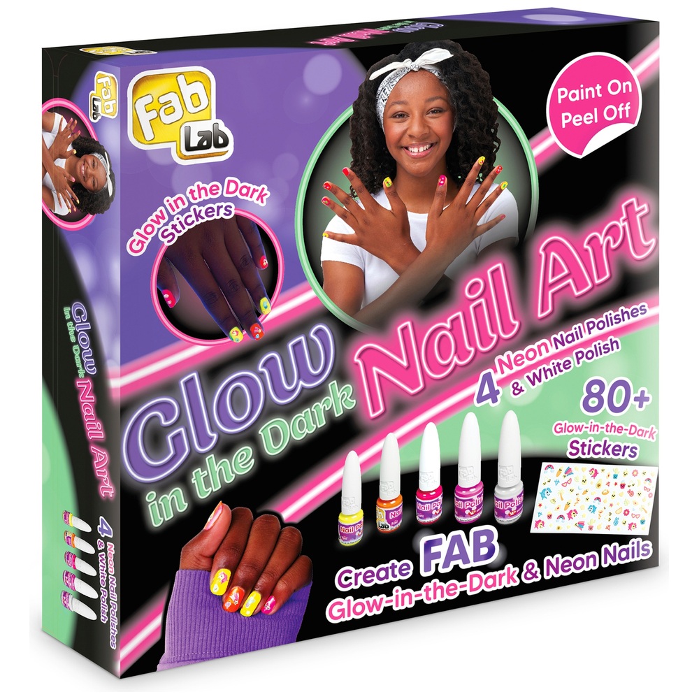 FabLab Glow in the Dark Nail Art