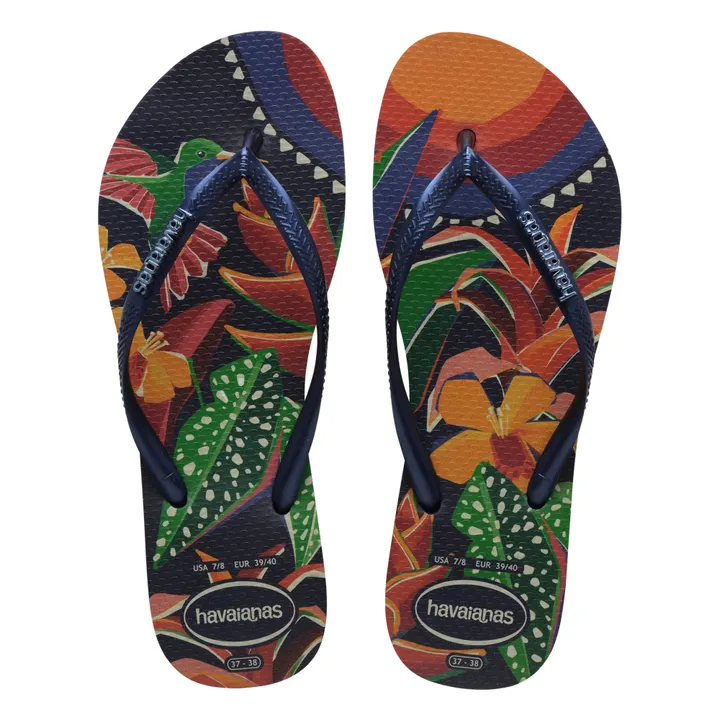 Havaianas Tongs Slim Tropical | Bleu