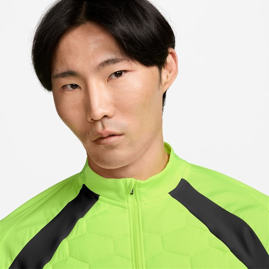 Nike Maillot d'Entraînement Therma-FIT Strike Drill Winter Warrior - Jaune Fluo/Argenté/Noir