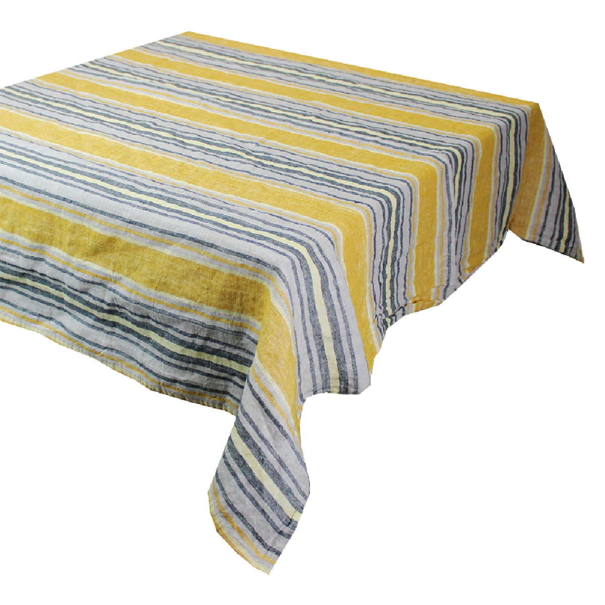 Nappe pur lin jaune 155x260 Garnier Thiebaut