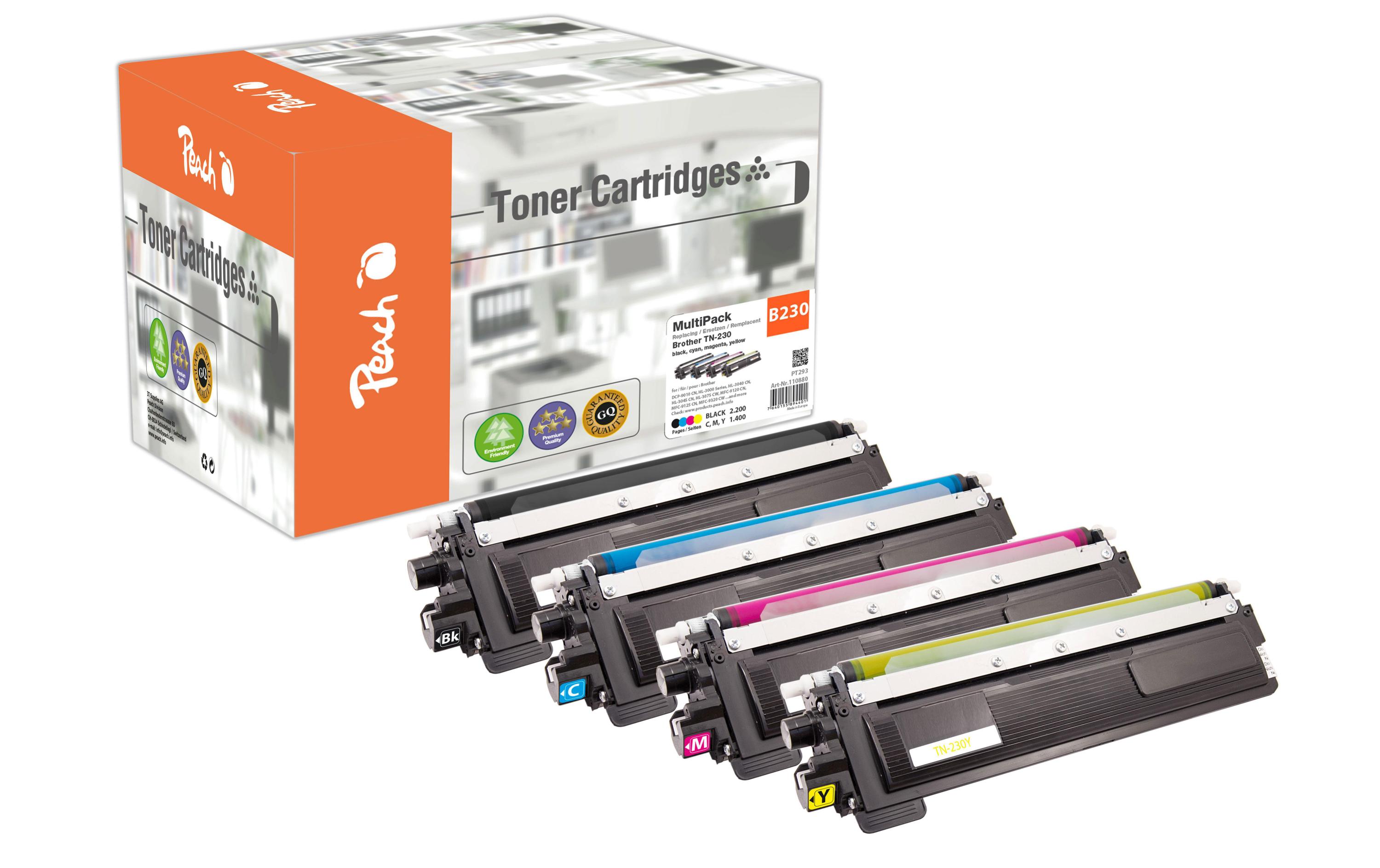 Tonerset Brother TN-230 Black/Cyan/Magenta/Yellow<br>Toner, Multipack mit Schwarz, Cyan, Magenta, Gelb