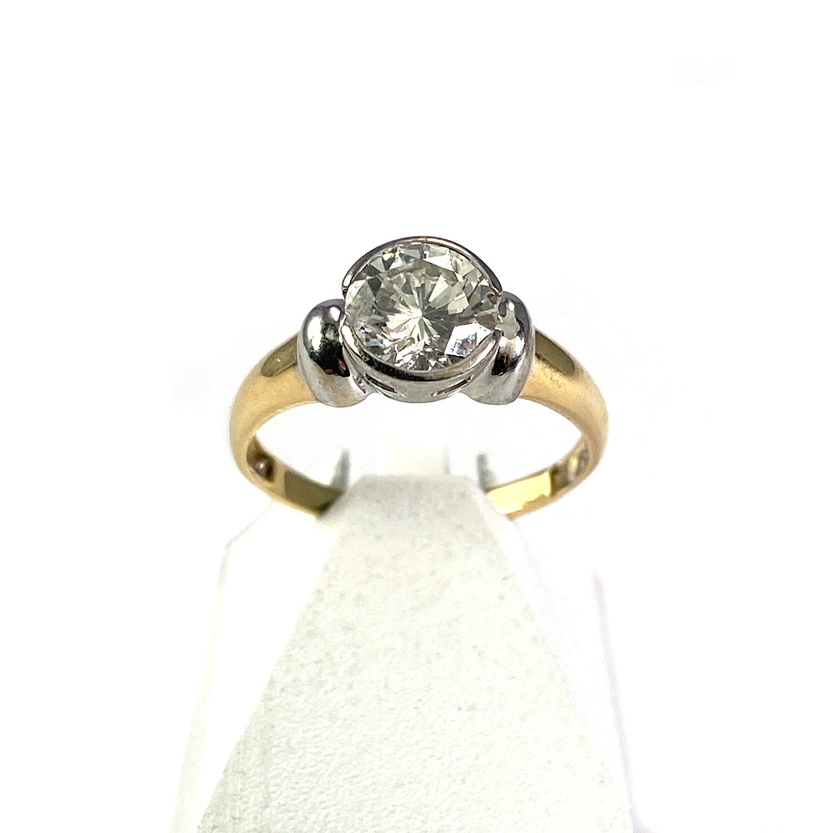 Bague d'occasion or 750 2 tons diamant