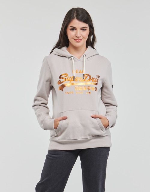 Superdry - VL EMBELLISH HOOD - Beige