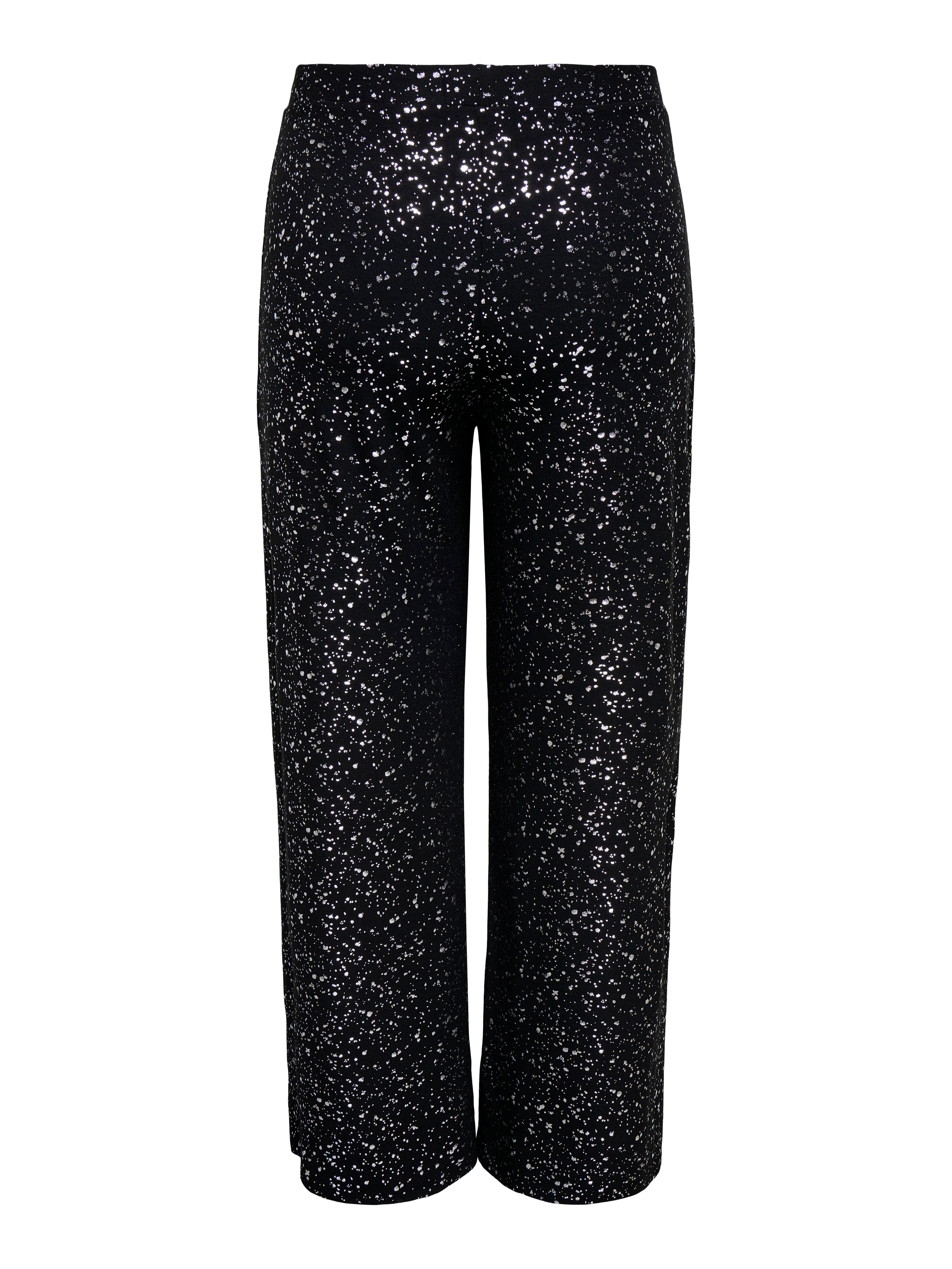 CARNEWFOILA Weiter Beinschnitt Hose mit weitem Beinschnitt Black