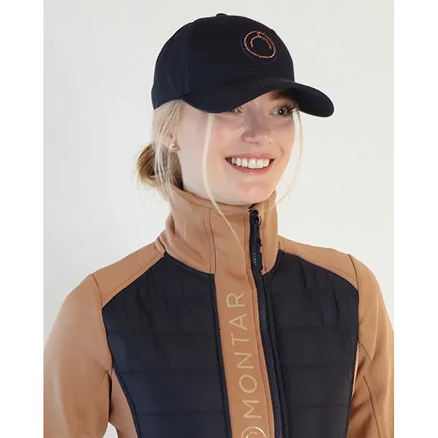 Baseballcap Montar MOLogo Zwart-roségoud