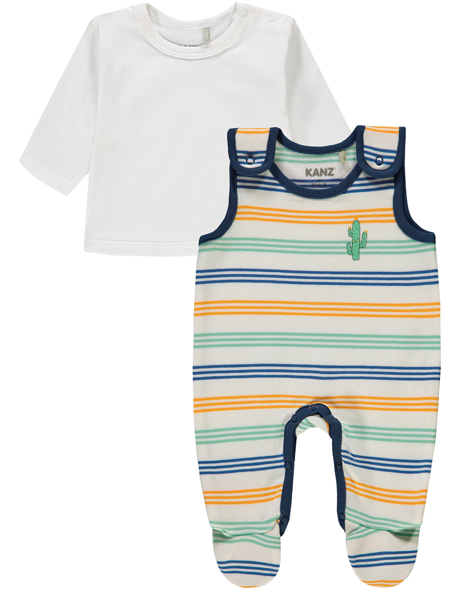 Strampler CACTUS mit Langarmshirt in bunt