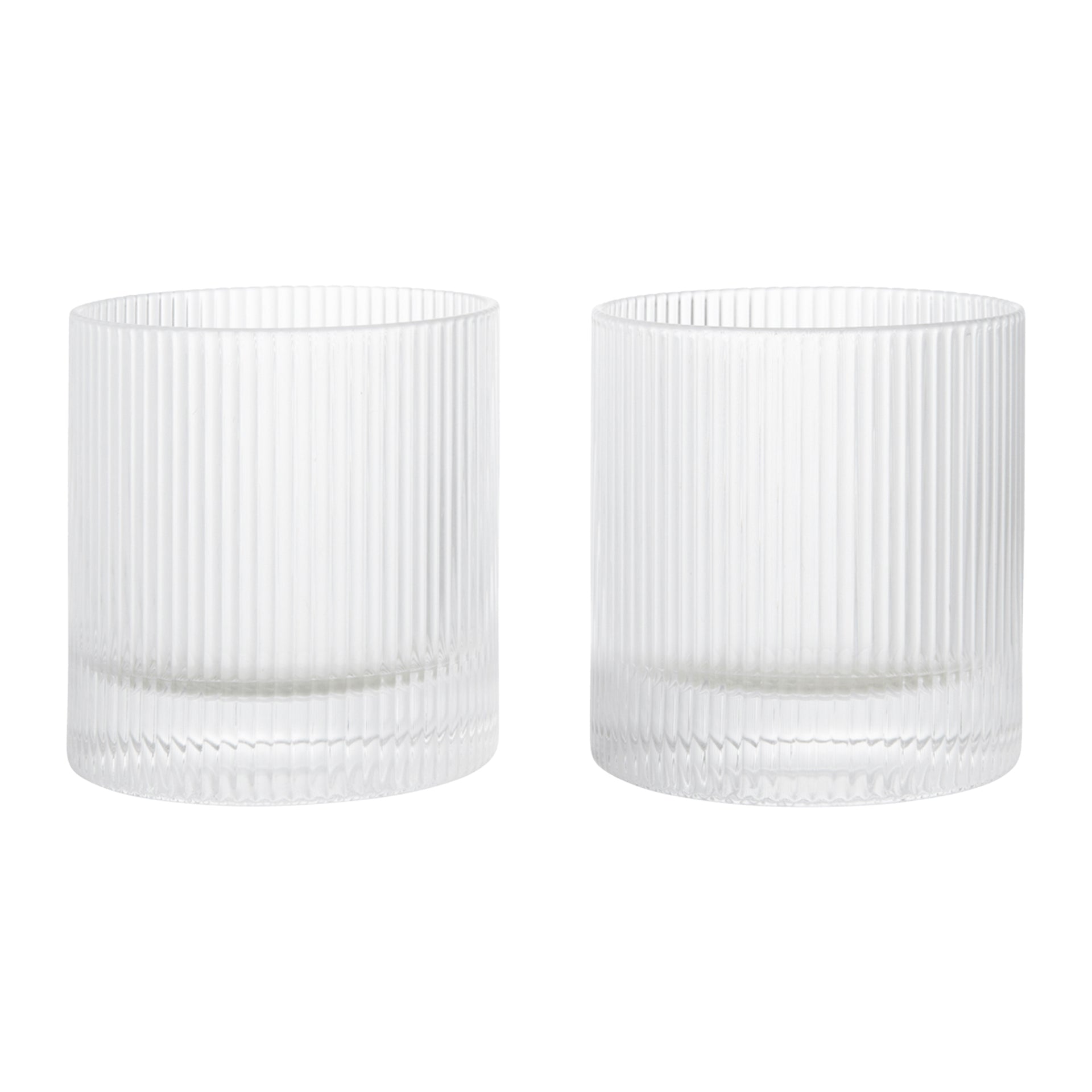 Ferm Living Ripple Waterglazen 2 st. - 250 ml - Clear