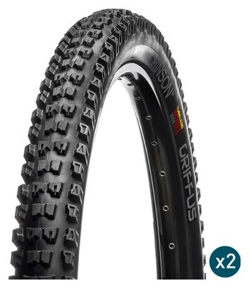 Lot Pneus VTT Hutchinson Griffus 29'' Tubeless Ready Souple Sideskin   Préventif Protect'Air