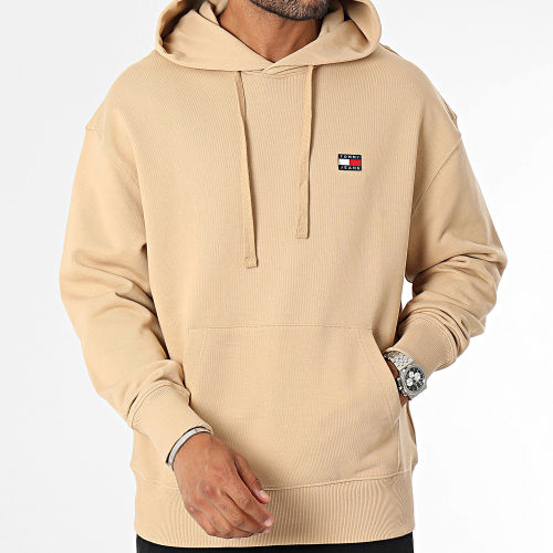Sweat Capuche Relax XS Badge 6369 Beige