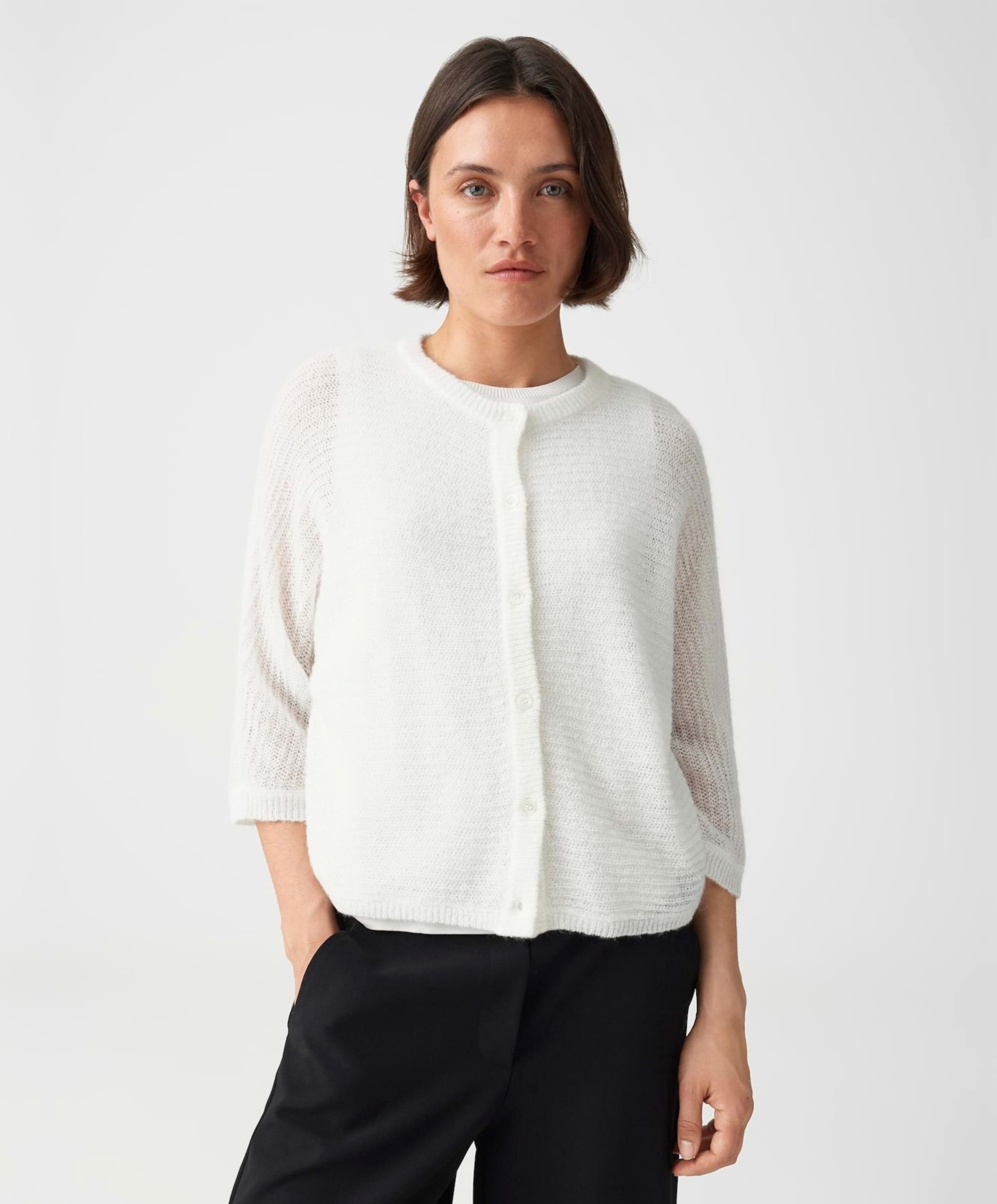 OPUS Dames vest ecru