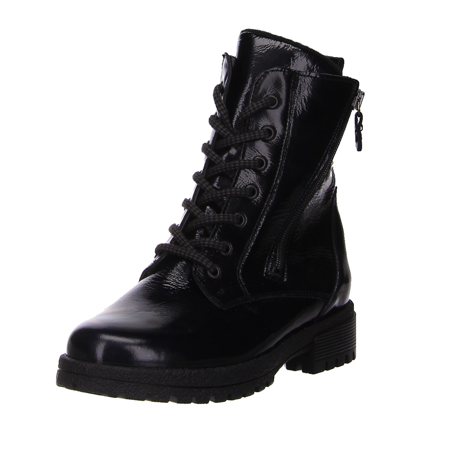 Waldläufer Stiefel schwarz schwarz