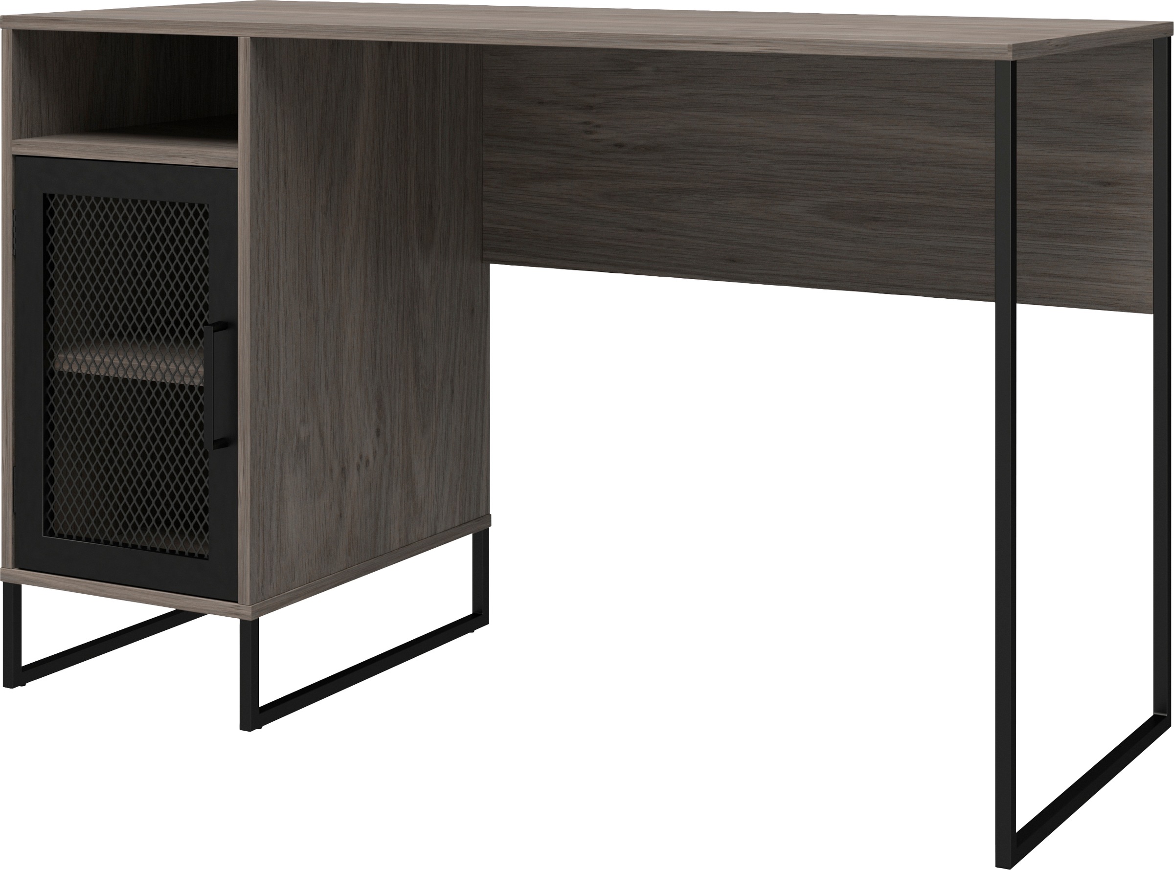Dorel Home Schreibtisch »Purdue« 1 Stk. tlg. Tür mit Magnetverschluss, Gestell aus Metall, Höhe 76,5 cm