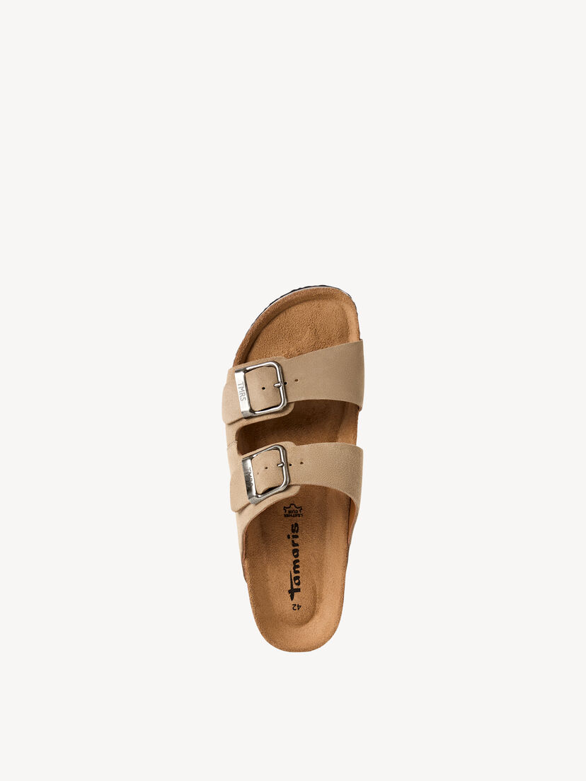 Leren Slipper - beige