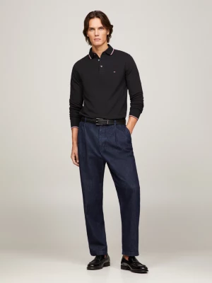 Polo Slim Fit com Detalhes em T da Coleção 1985