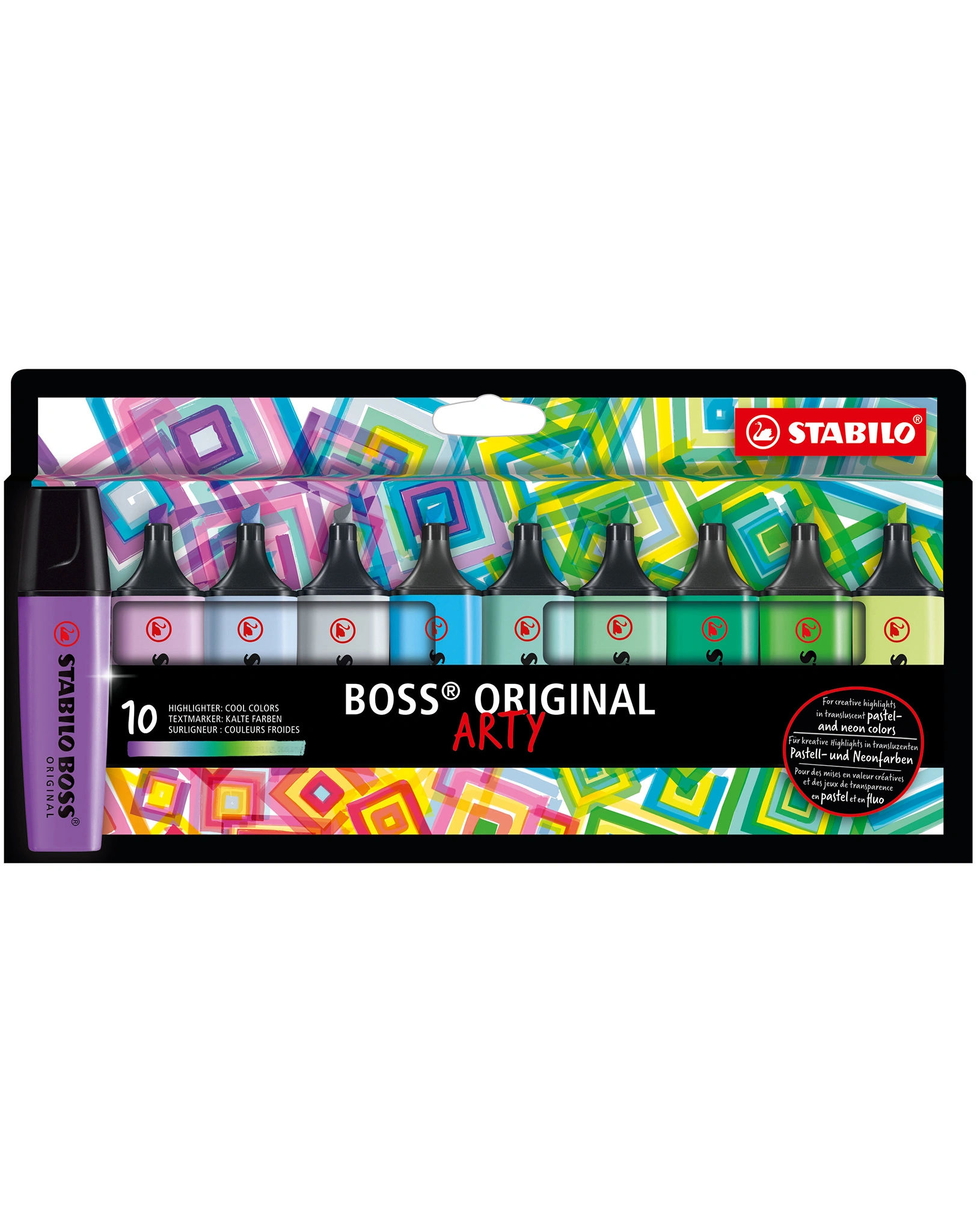 Textmarker STABILO® BOSS ORIGINAL ARTY 10er-Pack