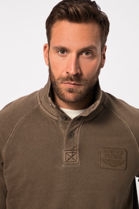 Troyer, Sweat, Kragen mit Zipper, bis 8 XL