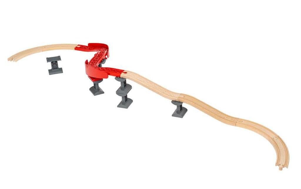 BRIO World Schienenpaket Berg & Tal 16-teiligSchienenset für neue Layout-Möglichkeiten