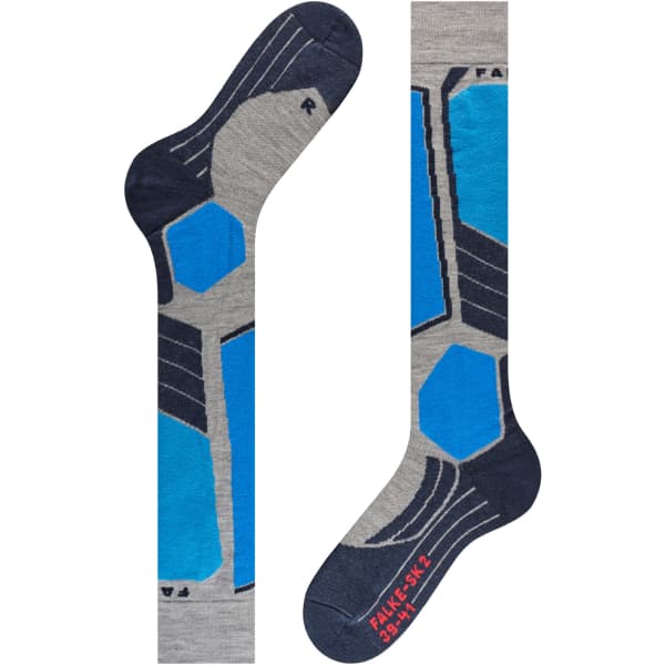 Chaussette de ski FALKE SK2 INTERMEDIATE LIGHT GREY