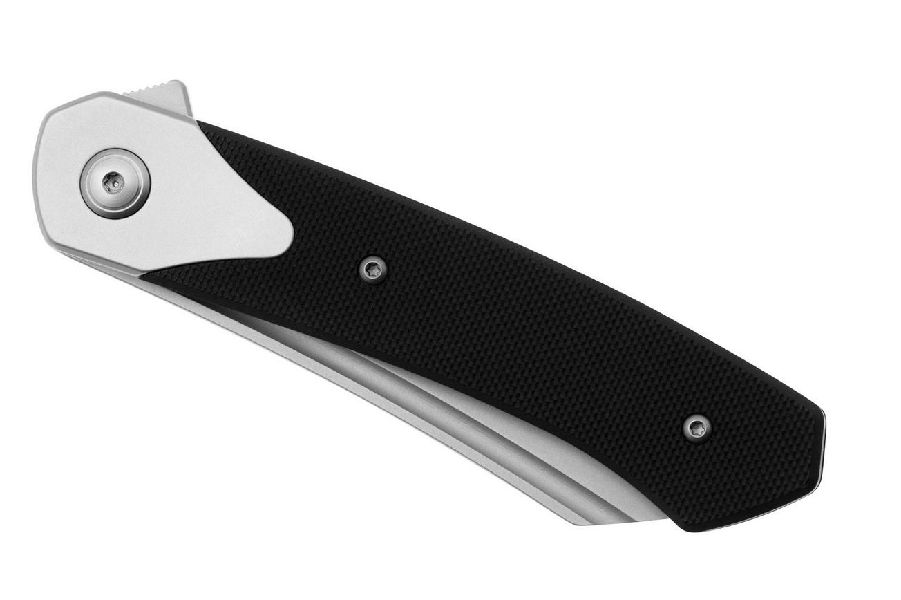 CRKT Viento 7135 Bead Blast D2, Black G10, zakmes, Richard Rogers design