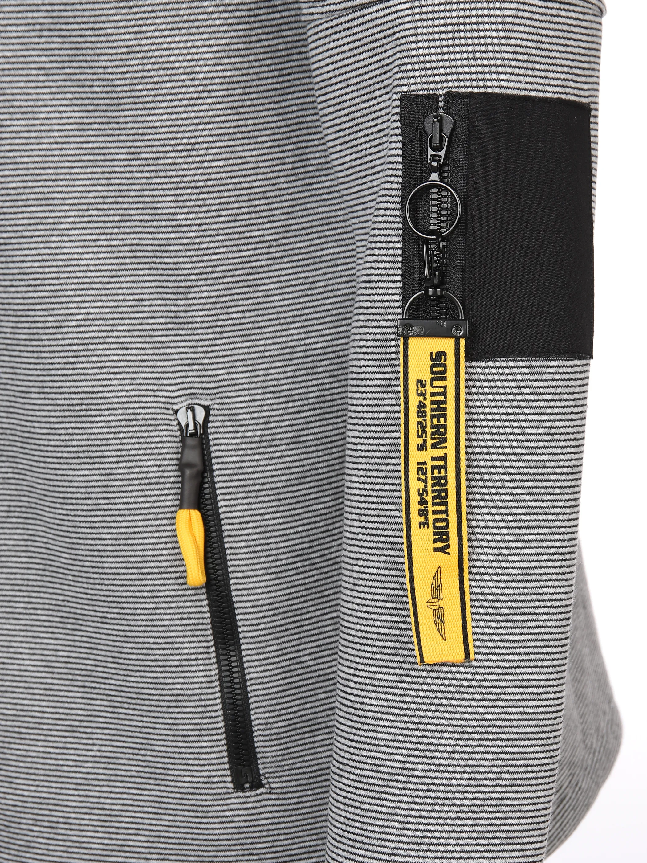 Herren Bikersweatjacke mit Kapuze