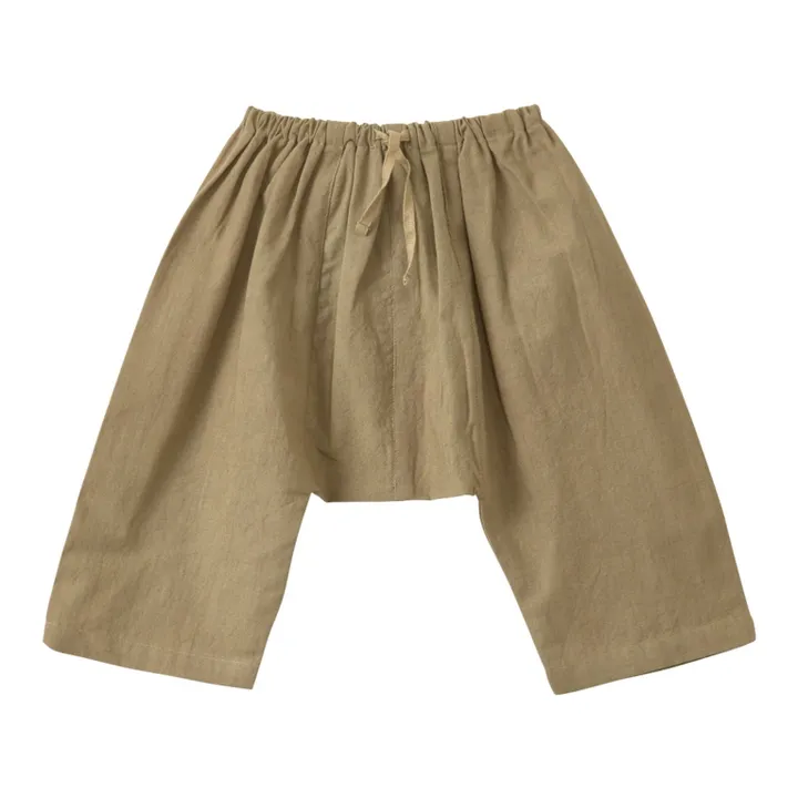 Caramel Pantalon  Linum Uni | Beige