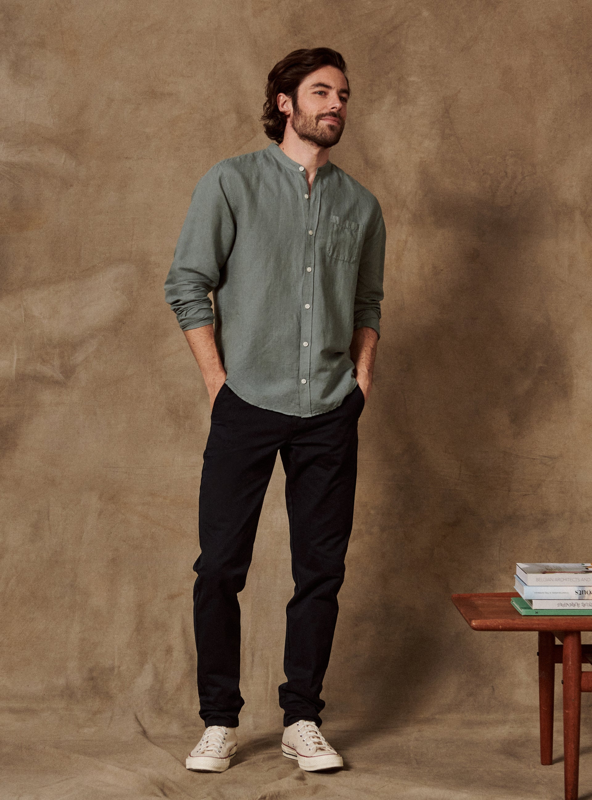 Chino Ajusté Charles Marine