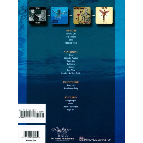 Hal Leonard Nirvana Drum Collection