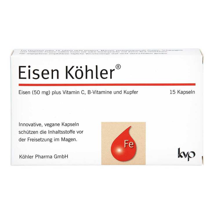 Eisen Köhler Kapseln, 15 St