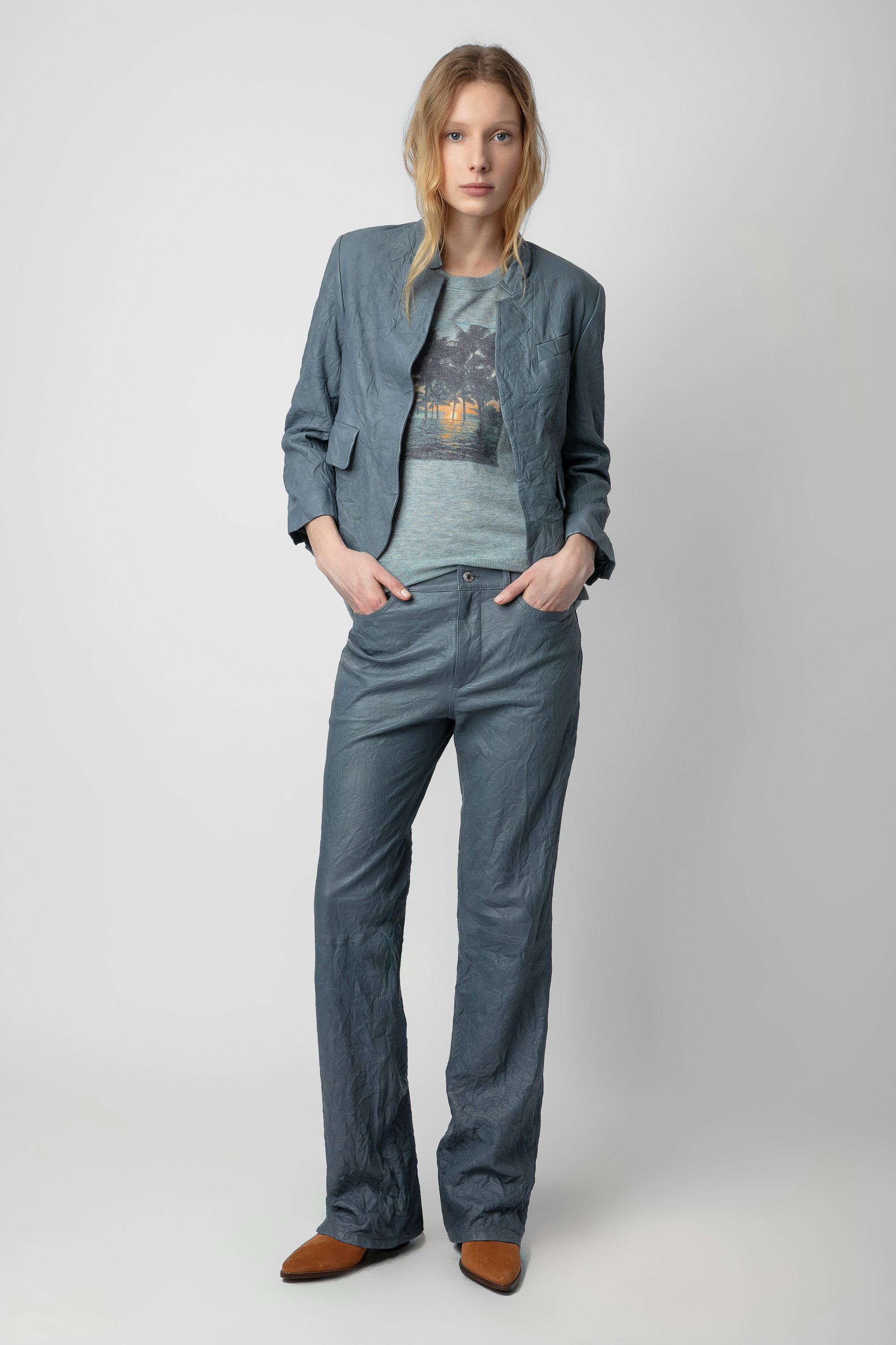 Blazer Verys Cuir Froissé