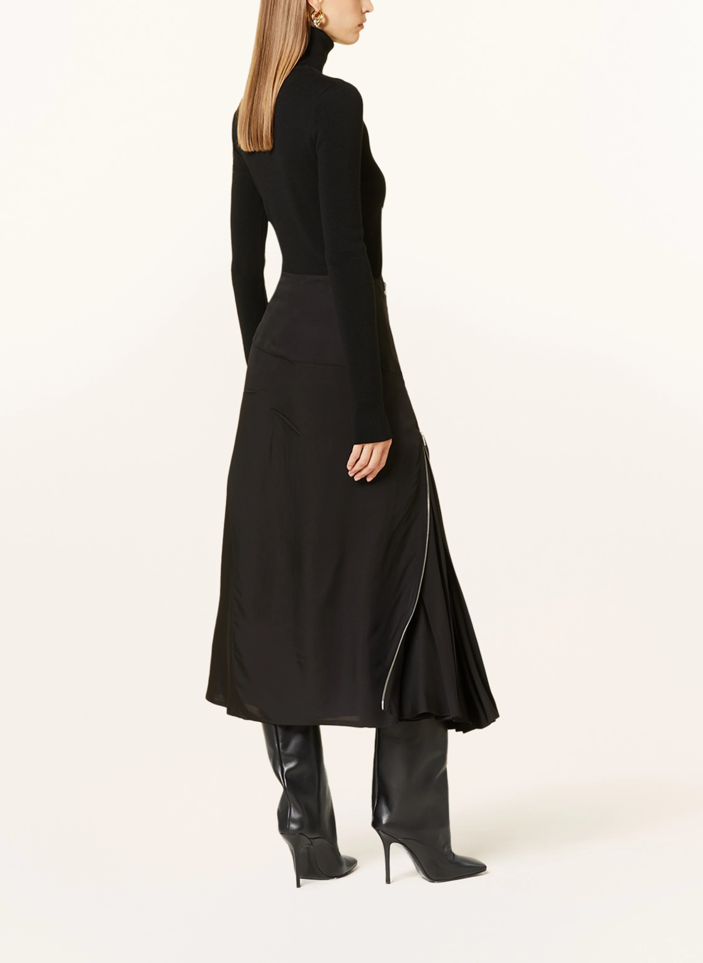 JIL SANDER Rock mit Seide